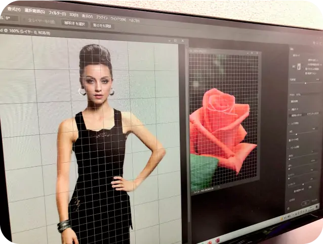 モニターで学んでいる画像