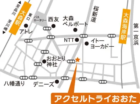 アクセルトライの地図